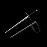 SWM-1008 Swordier Damascus Steel Ring Guard European Longsword